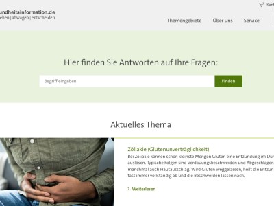 Gesundheitsinformation - Antworten auf häufige Gesundheitsfragen